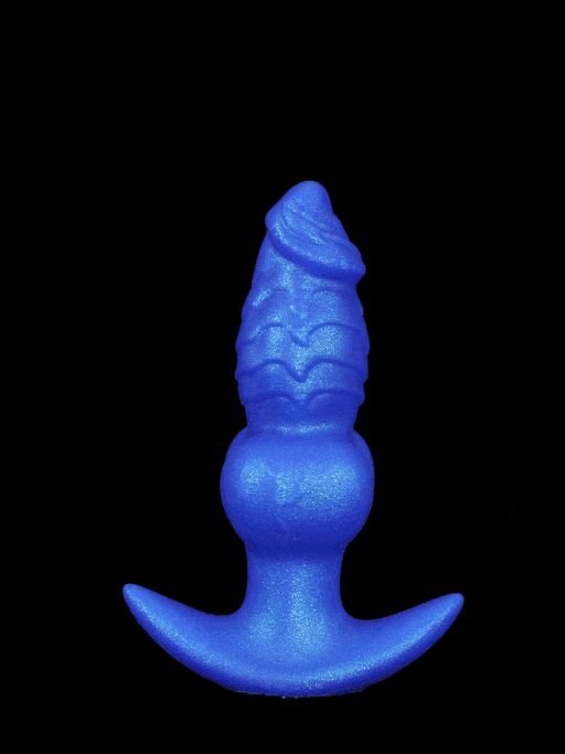 Storm 6.5 Inch Blue Fantasy Dog Dildo Inflatable Anal Plug