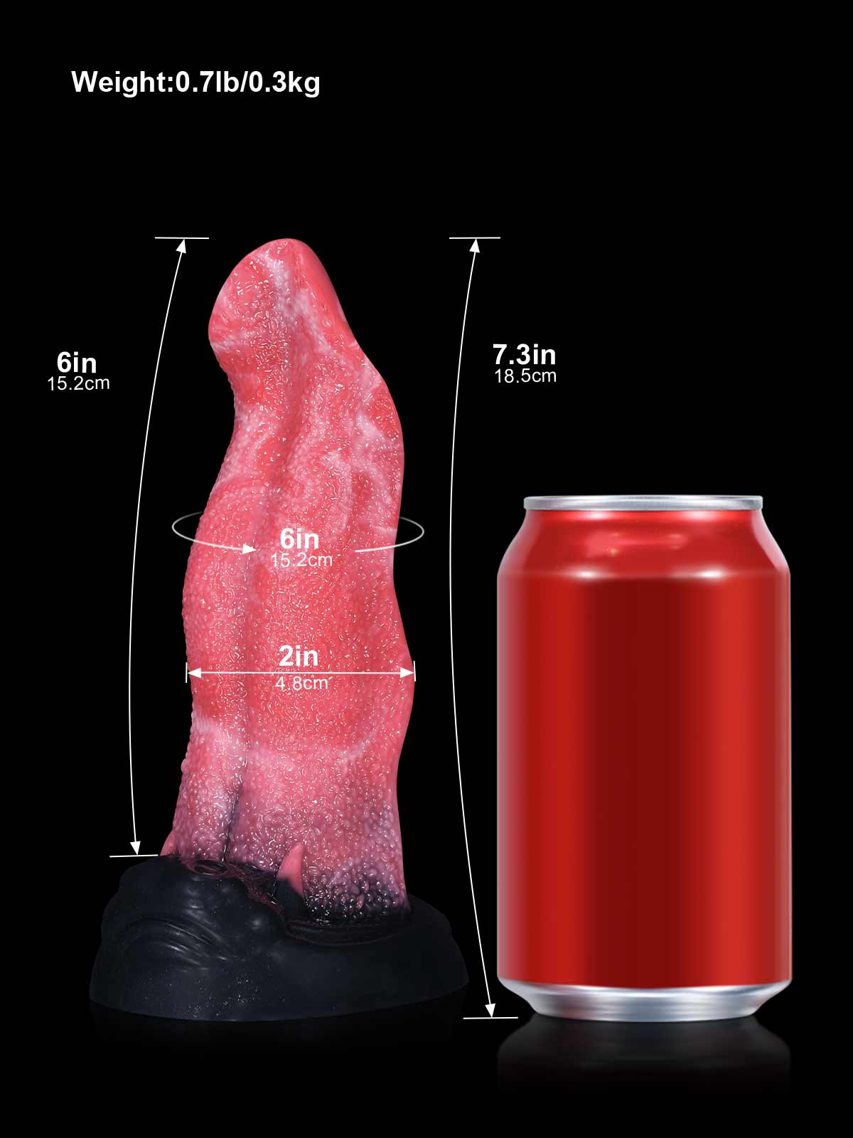 7.3 Fantasy Tongue Vibrating Dildo