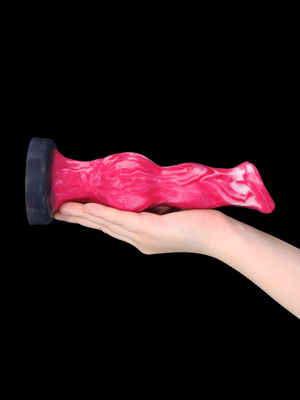 9 Inch Red Fantasy Dog Cock Anal Vibrating Dildo