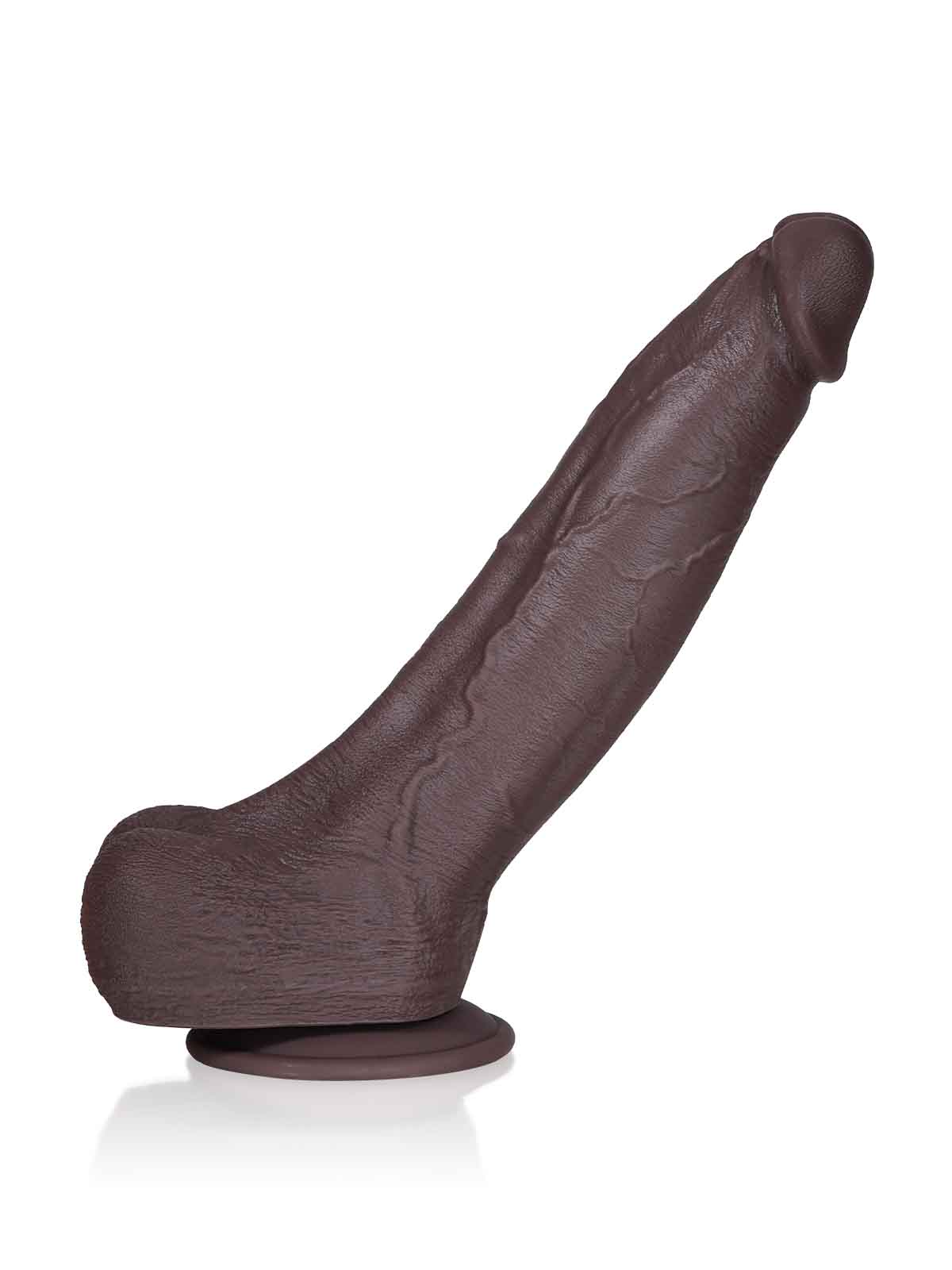 Brandon 11.2 Inch Black Realistic Looking Penis