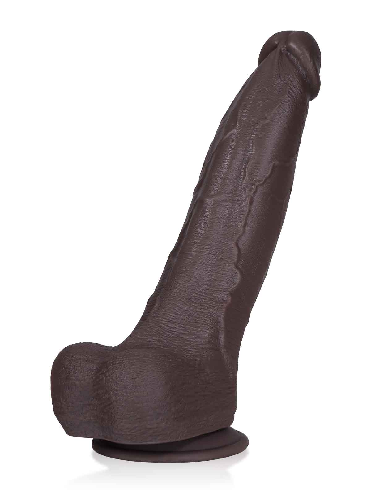 Brandon 11.2 Inch Black Realistic Looking Penis