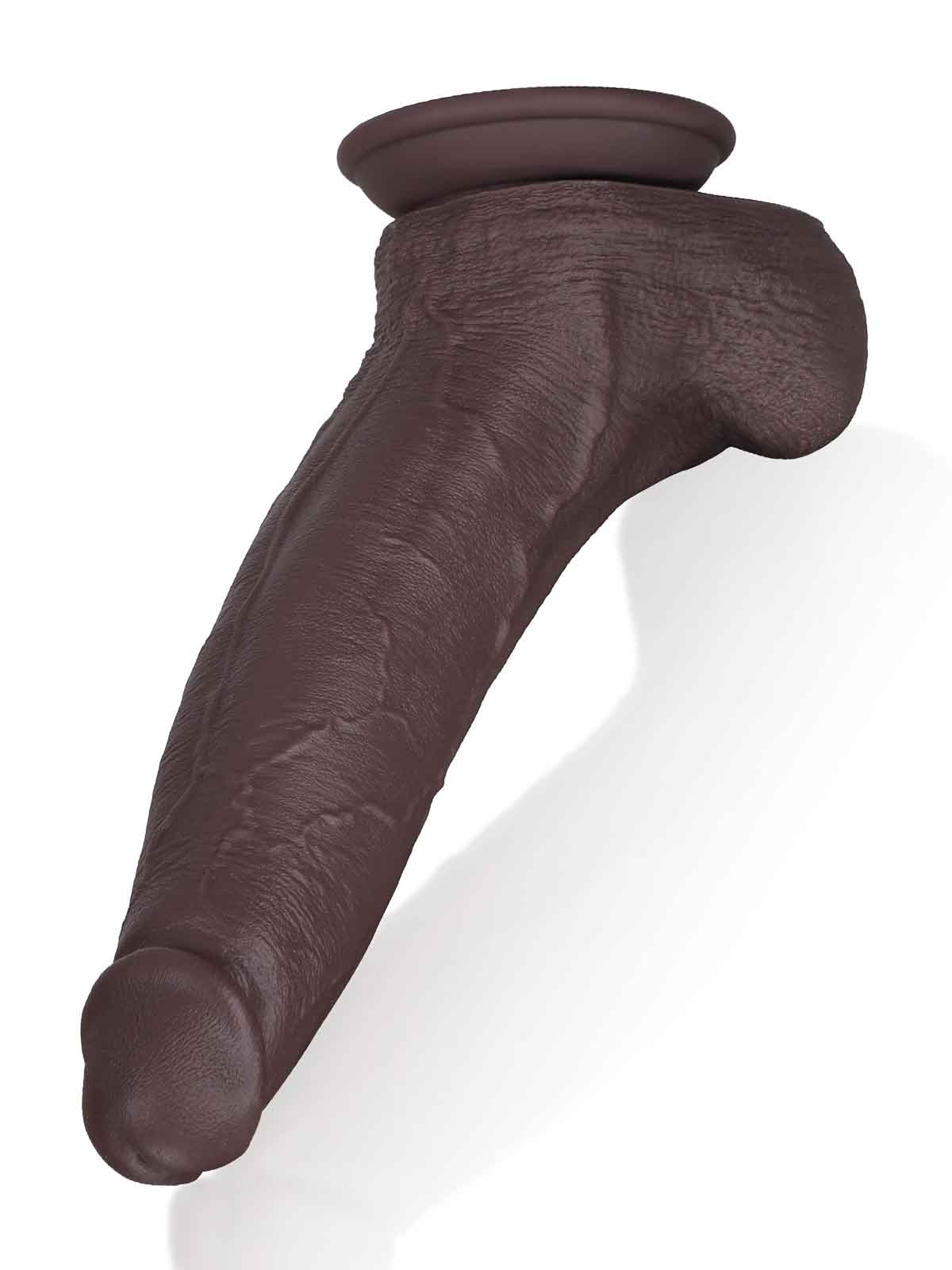 Brandon 11.2 Inch Black Realistic Looking Penis