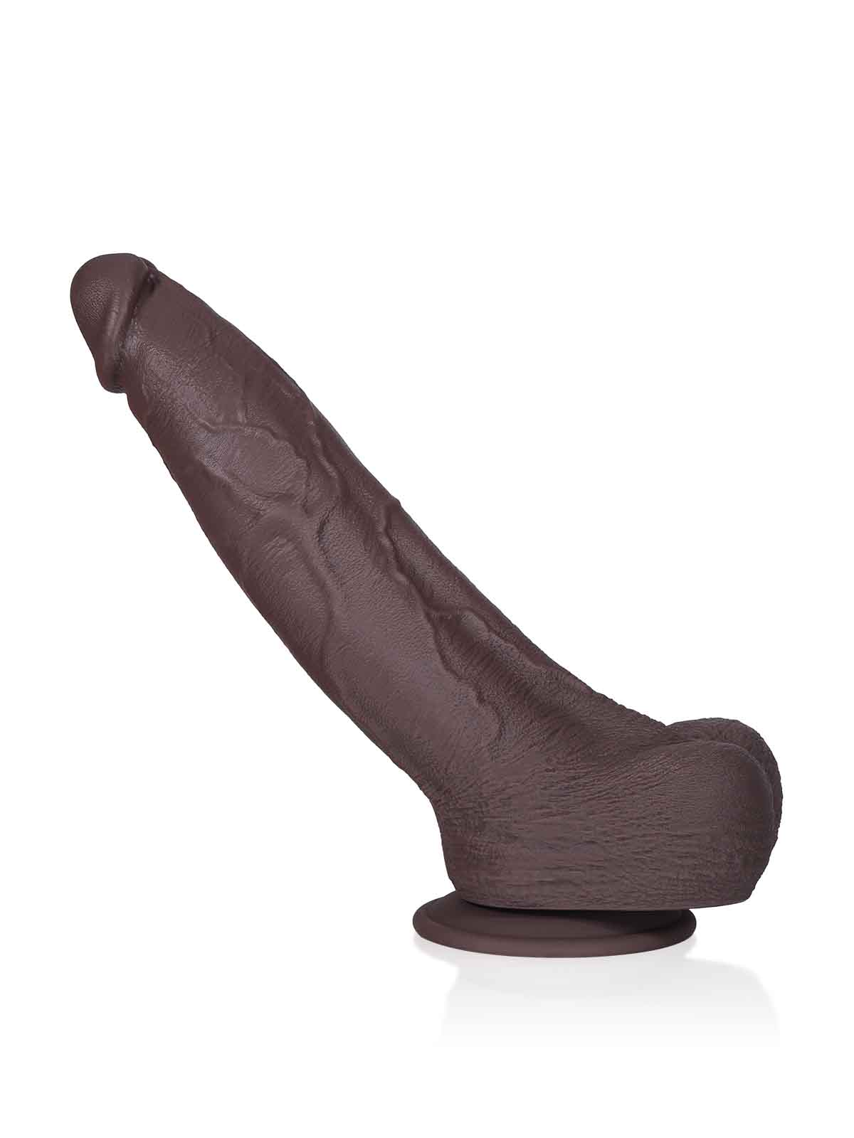Brandon 11.2 Inch Black Realistic Looking Penis