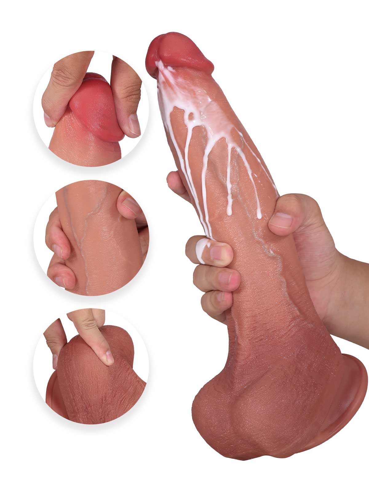Brandon 11.2 Inch Huge Real Feeling Dildo