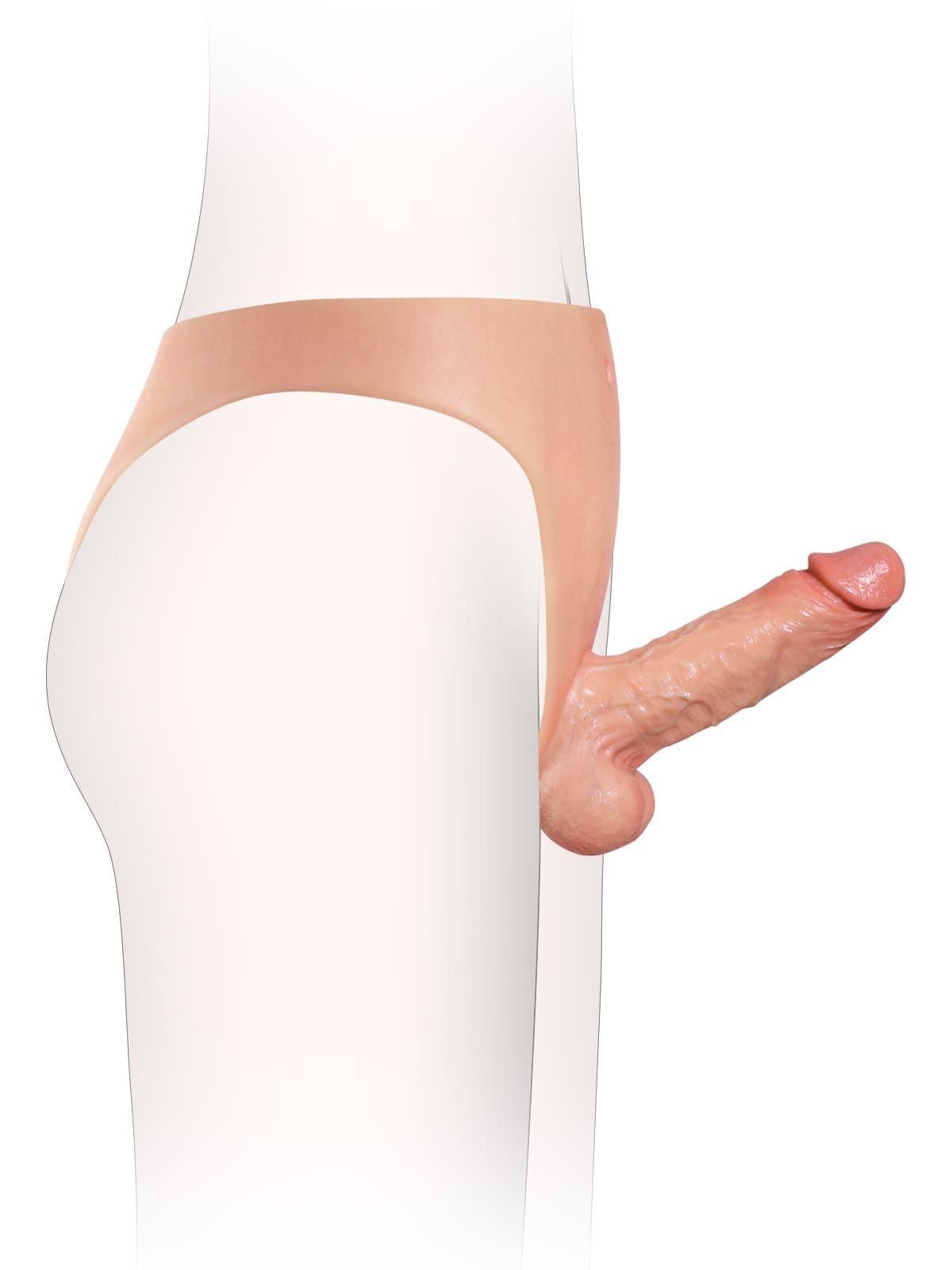 Cash - Realistic Strap On With 6 Inch Dual Density Dildo