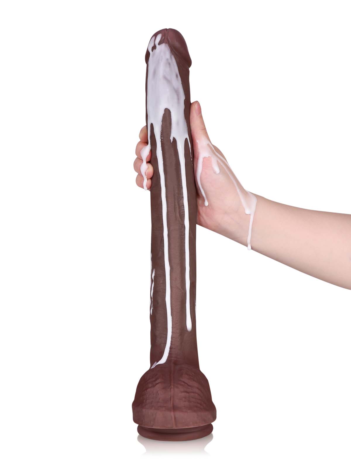 Chris 15.7 Inch Long Thin Realistic Dildo