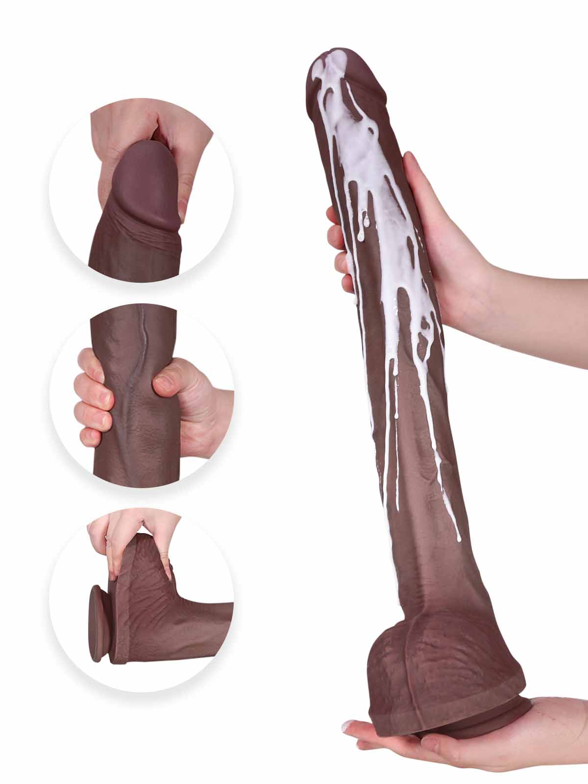 Chris 20 Inch Long Realistic Dildo