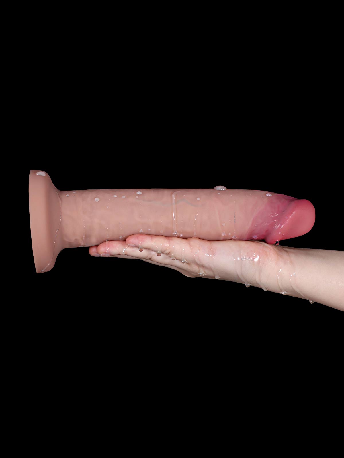 Daniel 9.8 Inch Realistic Sliding Skin Squirting Dildo No Ball