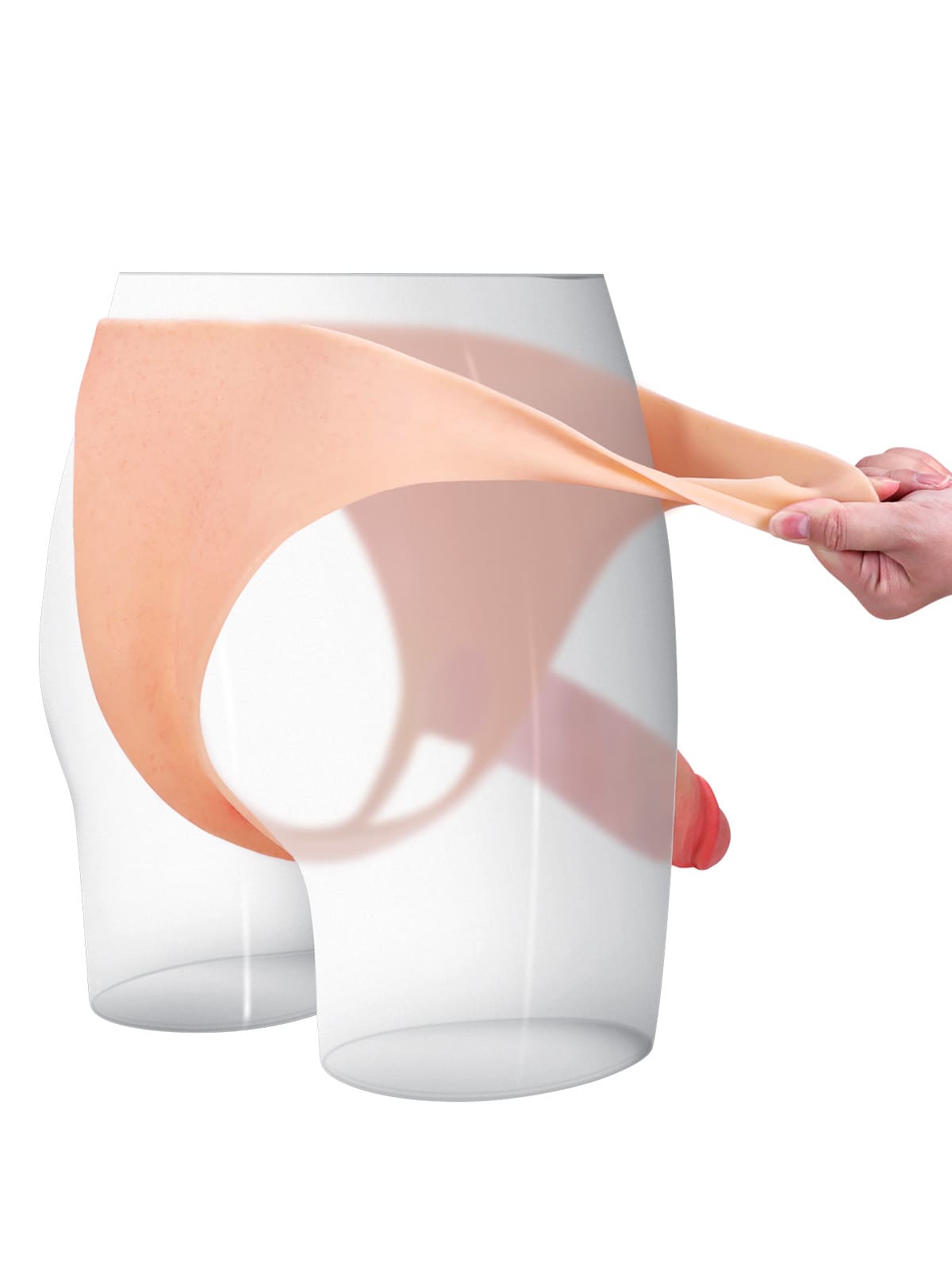Gage 7.8 Inch Wearable Hollow Strap-On Dildo