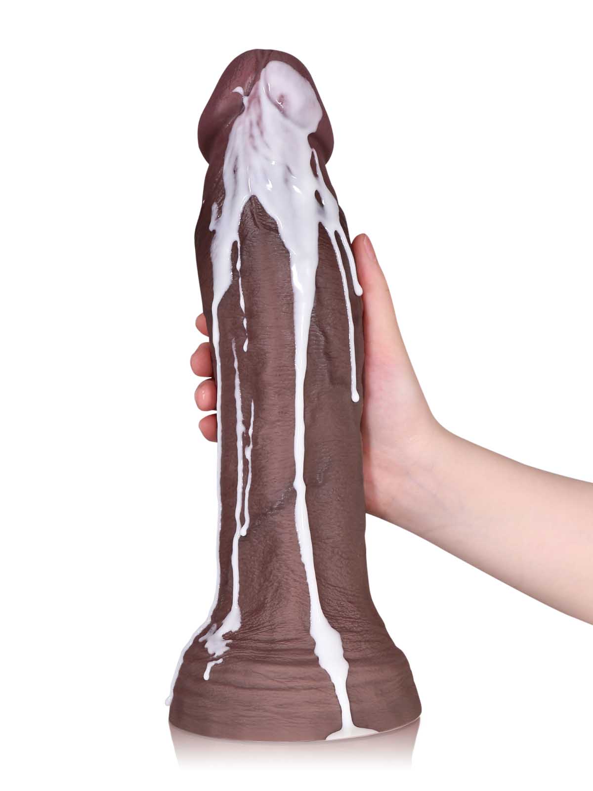 Ivan 12.2 Inch Giant Huge Black Realistic Dildo