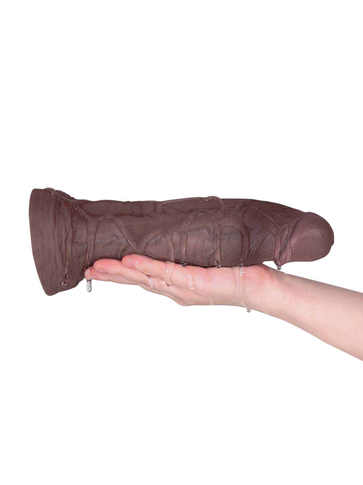 Ivan 9.8 Inch Black Huge Flesh Realistic Dildo