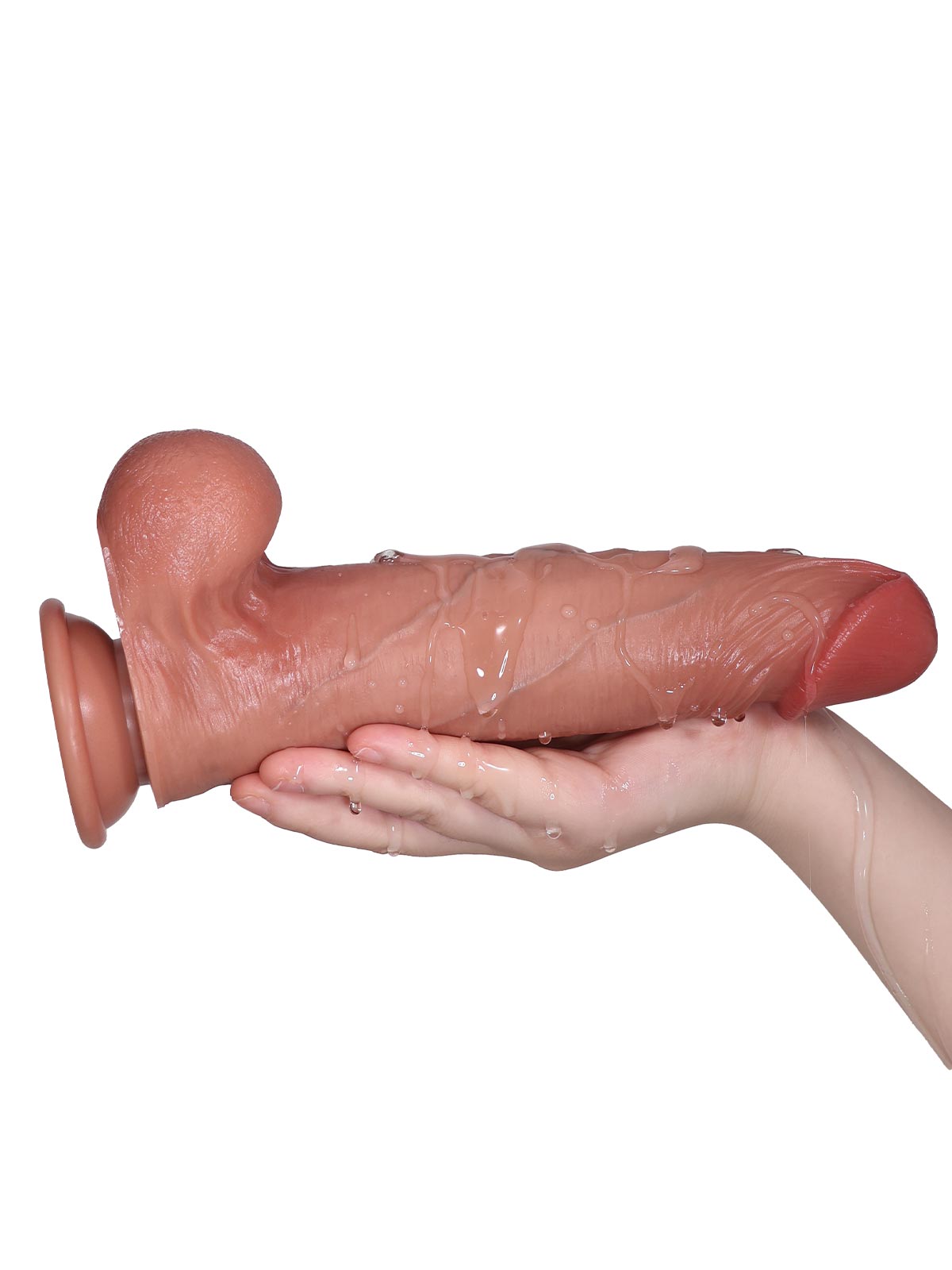 Jake 9.3 Inch Sliding Skin Dildo Ultra Realistic Soft with Realistic Balls