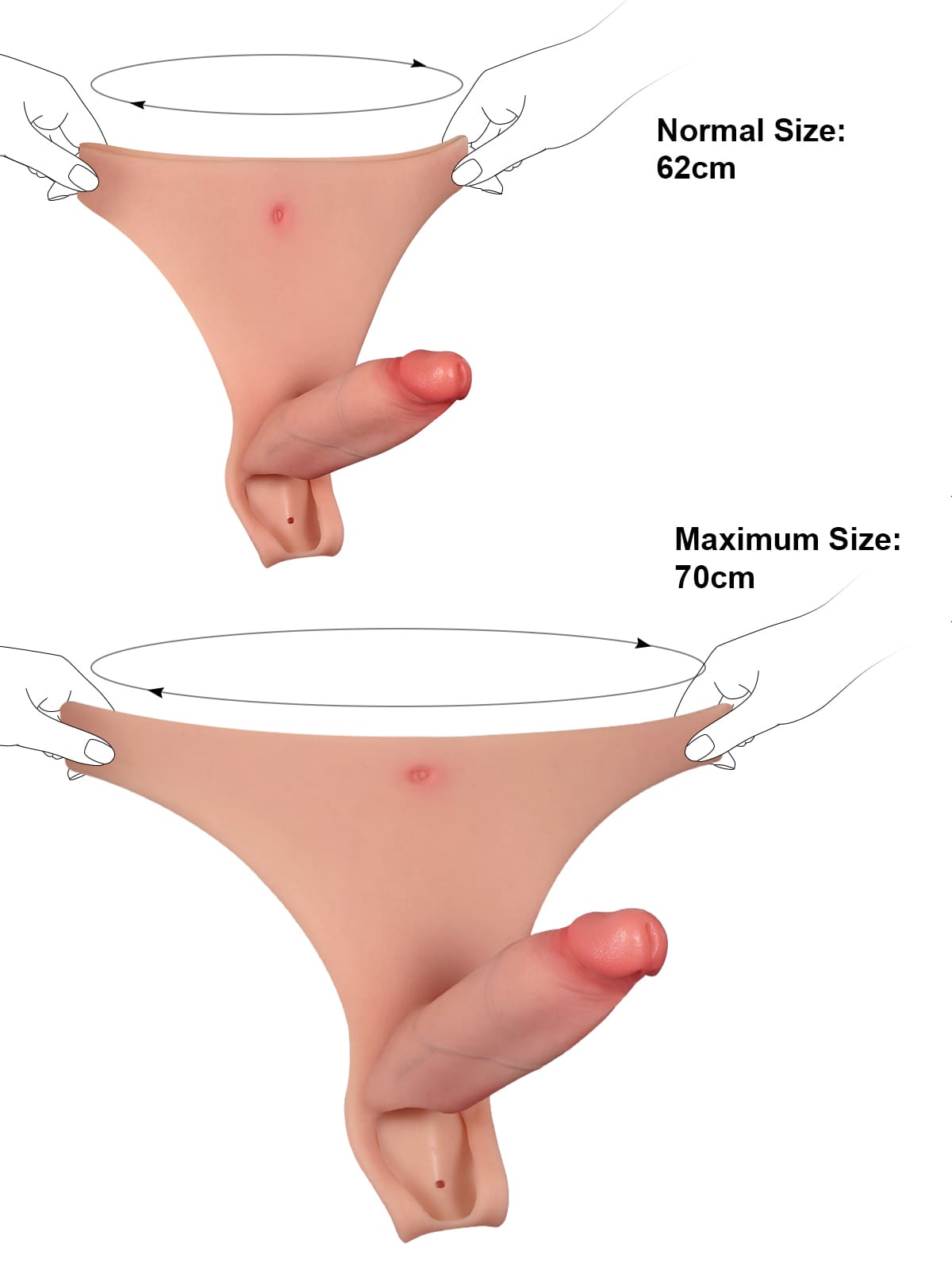 Knox 6 Inch Wearable Hollow Strap-On Dildo ED Cock Sleeve
