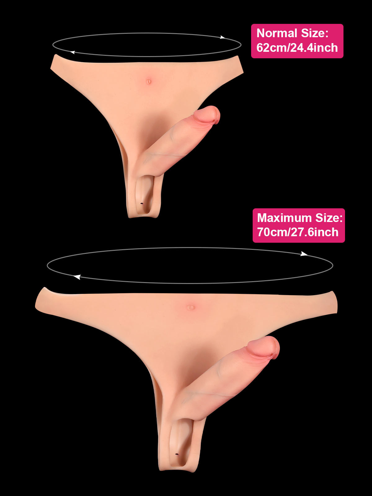 Knox Hollow Strap-On | DP Dildo | Wearable Cock Sleeve | Silicone Rod Accessories
