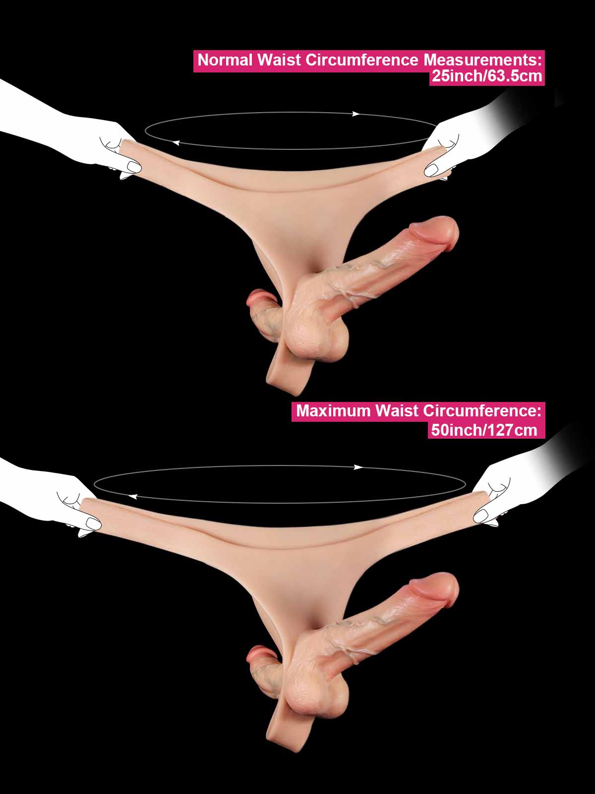Lawrence 7 Inch Wearable Lesbian Double Dildo Vibrating Strap-on Dildo