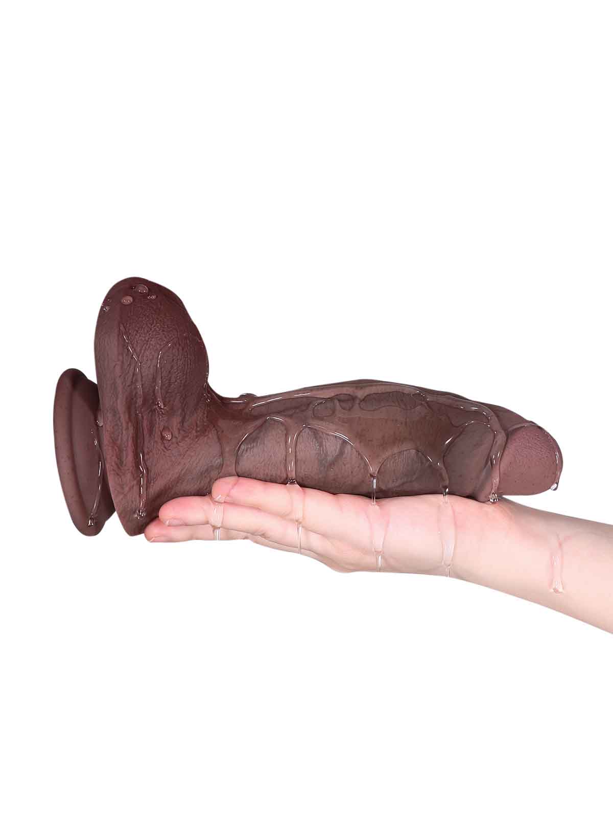 Leon 8.7 Black Thick Realistic Dildo
