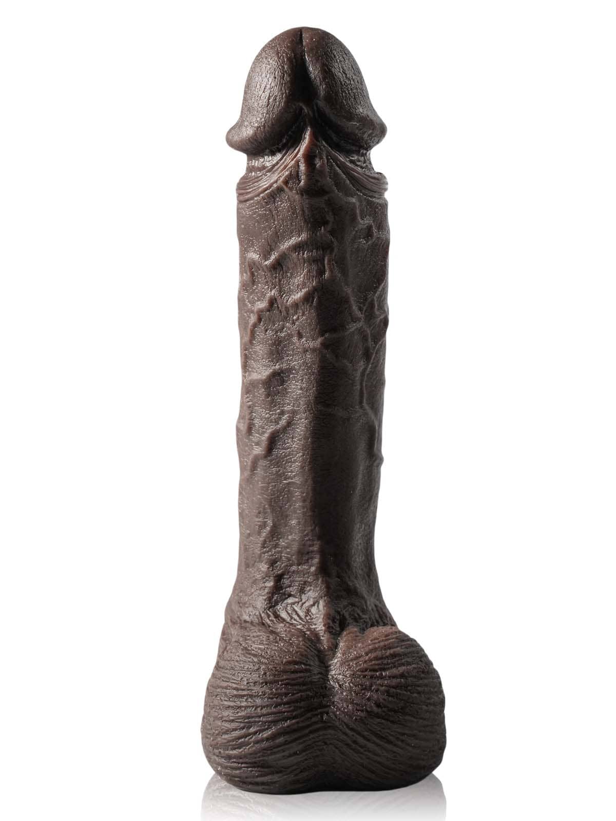 Logan 10 Inch Black Thrusting Dildo