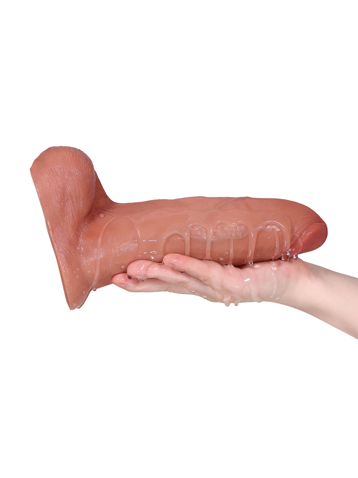 Luke 8.7 Inch Thick Sliding Skin Dildo With Ball Vac-U-Lock Compatible