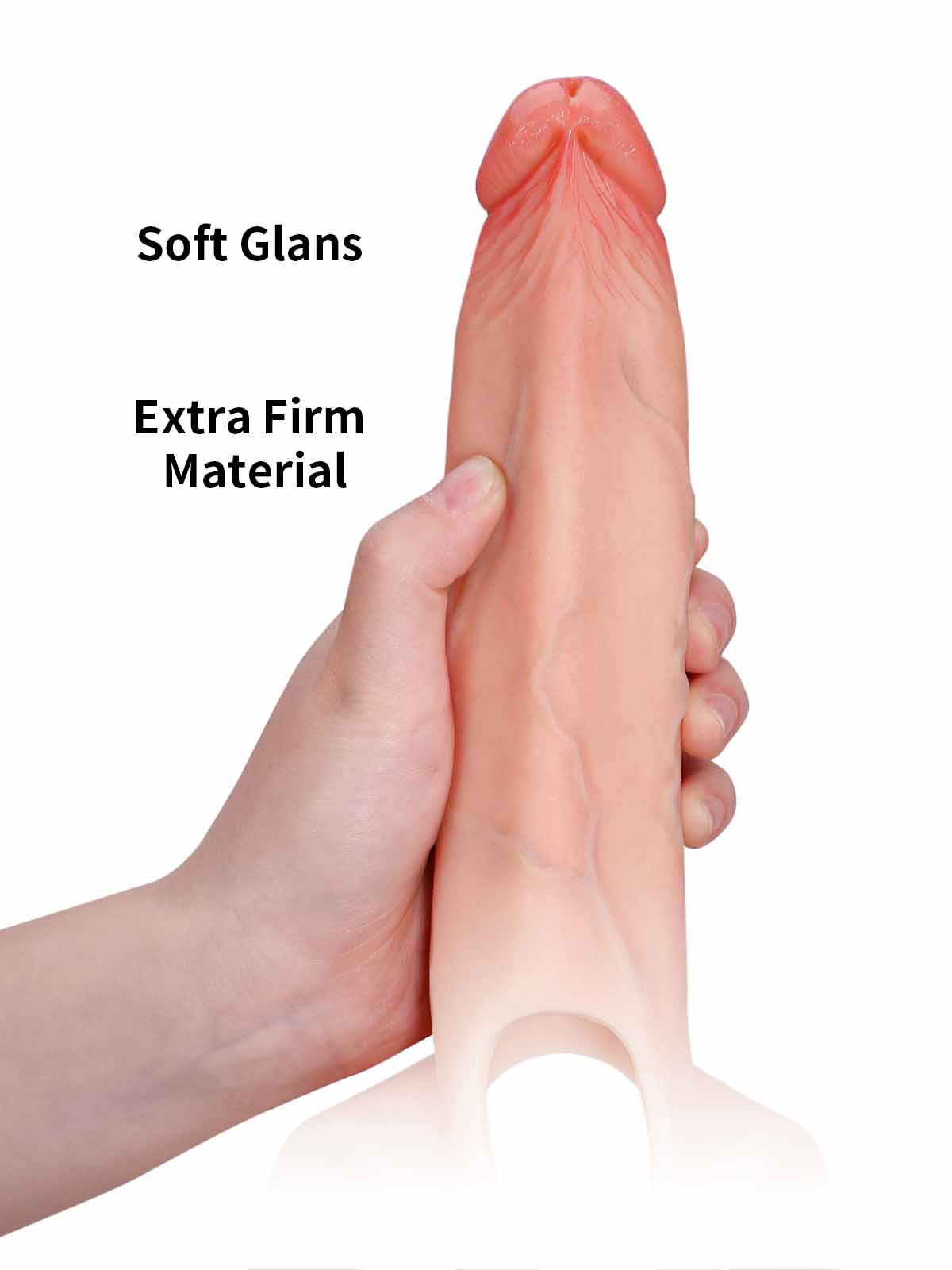 Ryder 7.5 Inch Wearable Hollow Strap-On Dildo ED Cock Sleeve
