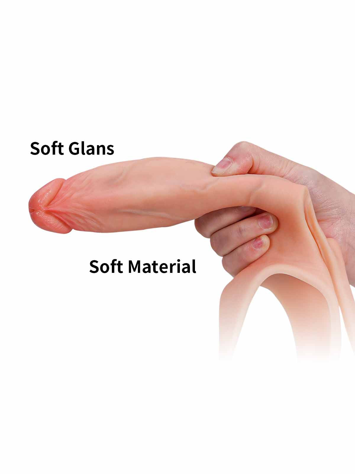 Ryder 7.5 Inch Wearable Hollow Strap-On Dildo ED Cock Sleeve