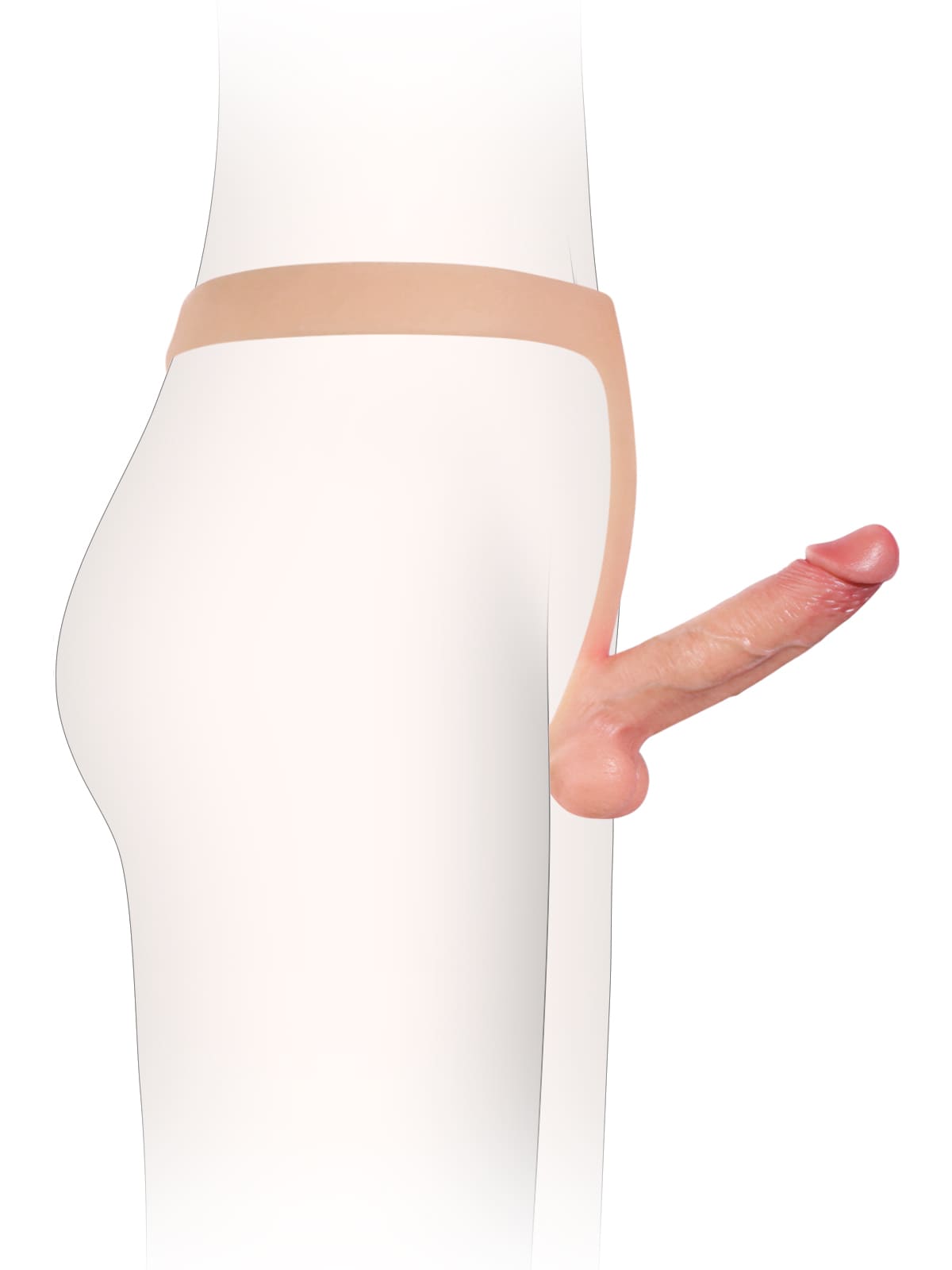 Ace - Realistic Strap On With 6 Inch Dual Density Dildo