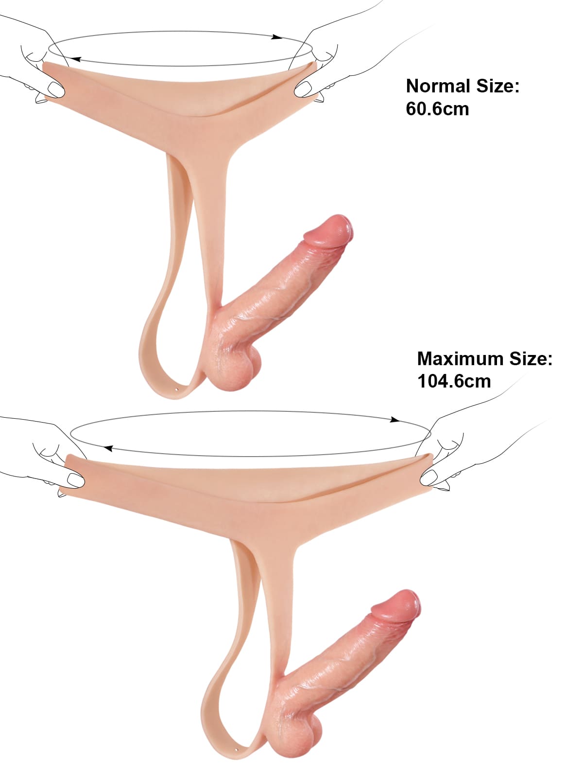 Ace - Realistic Strap On With 6 Inch Dual Density Dildo