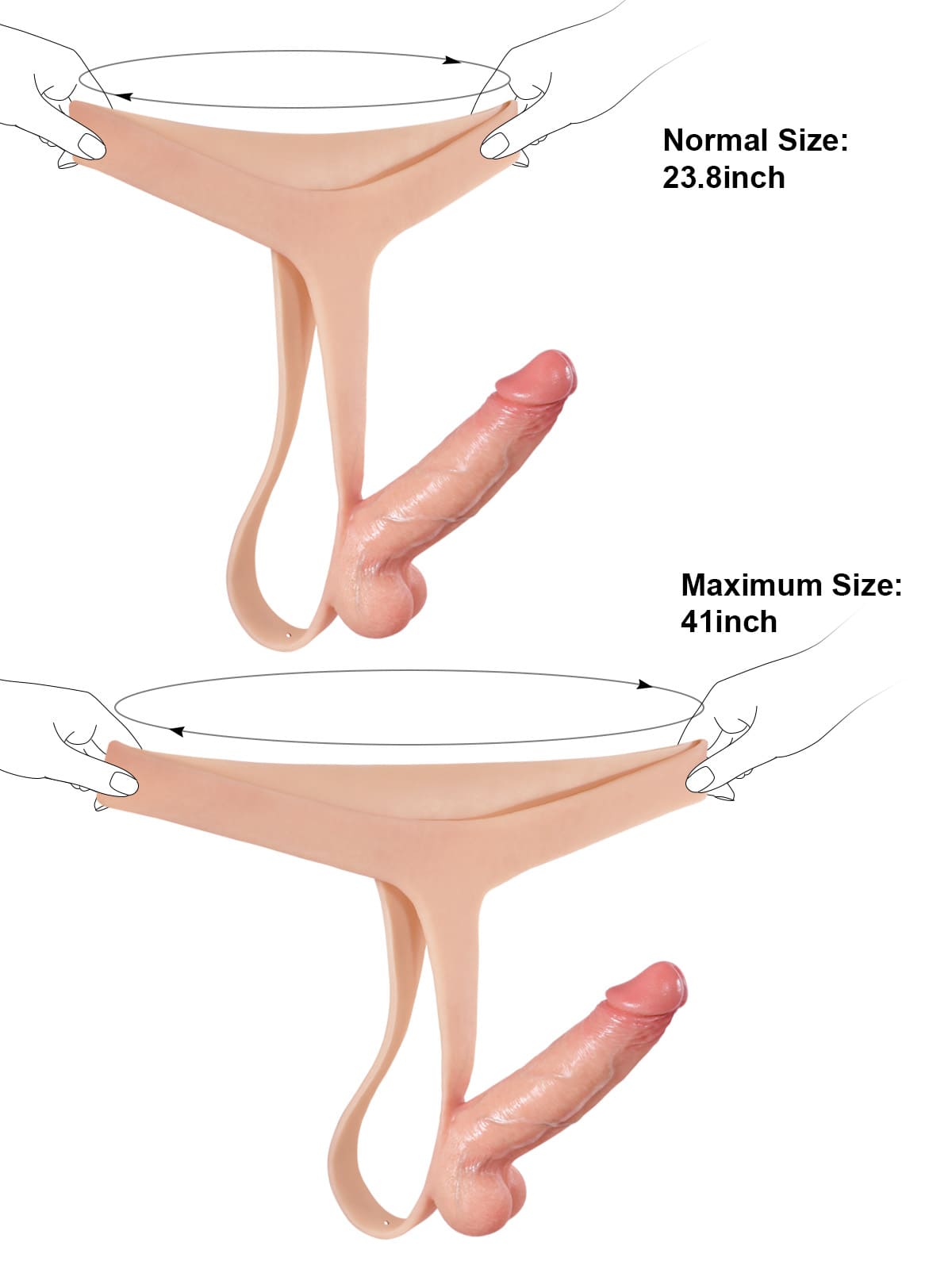Ace - Realistic Strap On With 6 Inch Dual Density Dildo