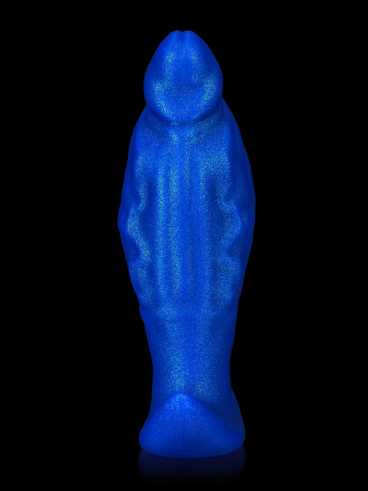 Steel 5 Inch Blue Fantasy Dildo Inflatable Anal Plug
