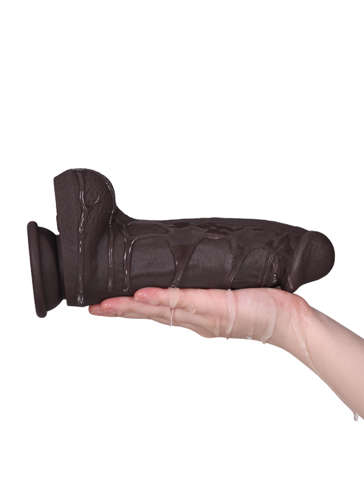 Theo 9 Thick Black Vibrating Dildo