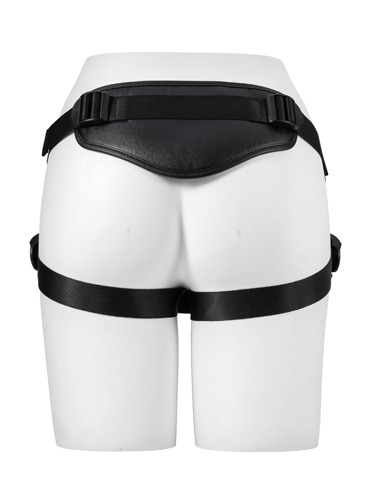 Thickened Black Strap Features Rings In 3 Sizes.