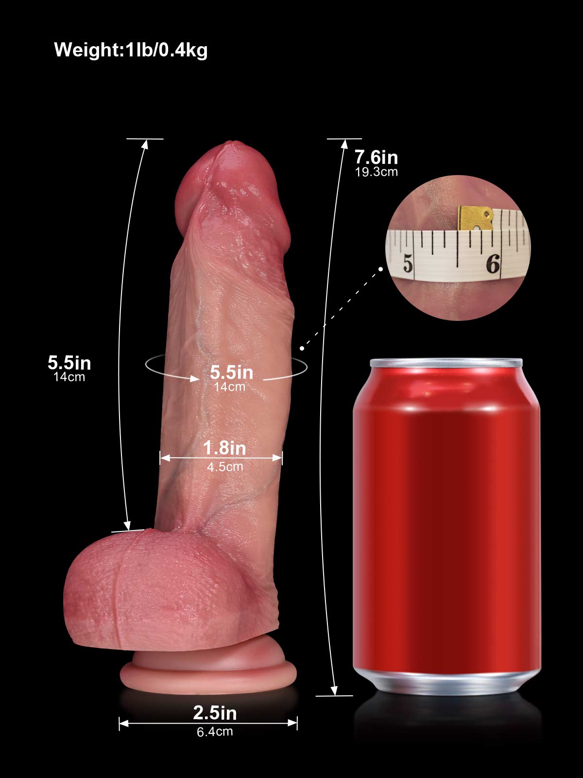 Troy 7.6 Inch Small realistic dildo