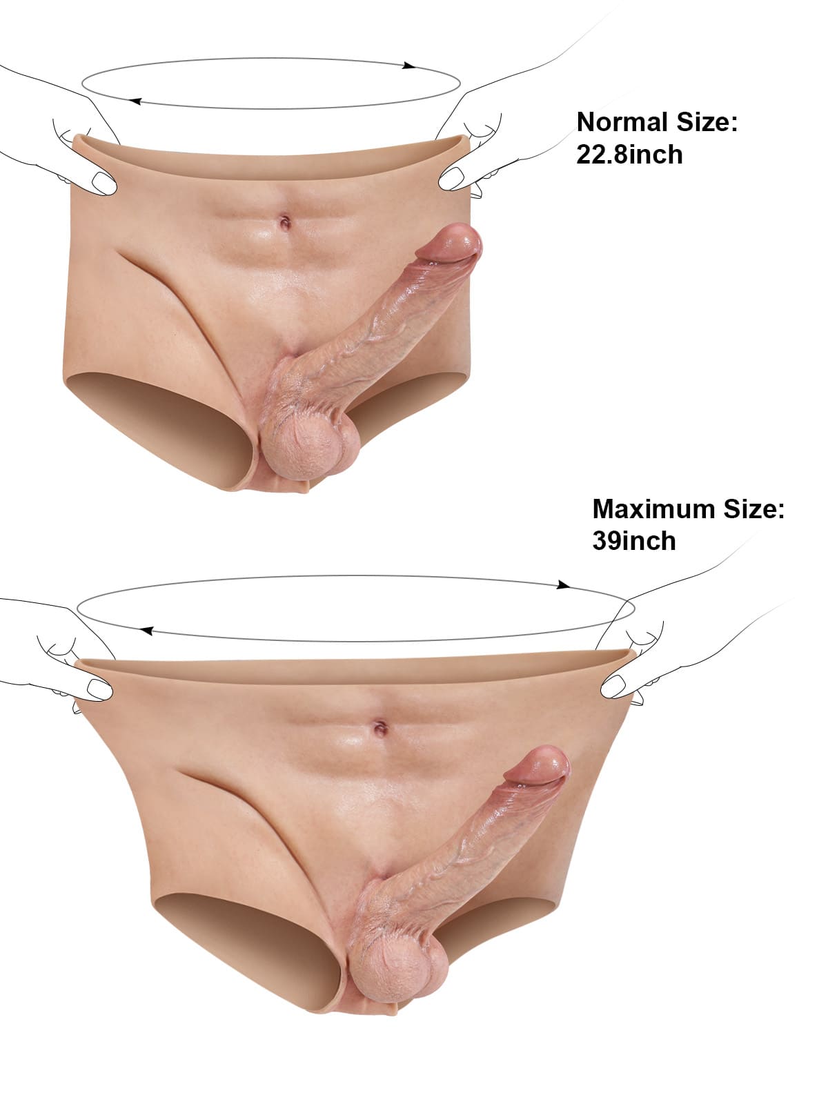 Zane - Realistic Strap On With 7.2 Inch Dual Density Dildo