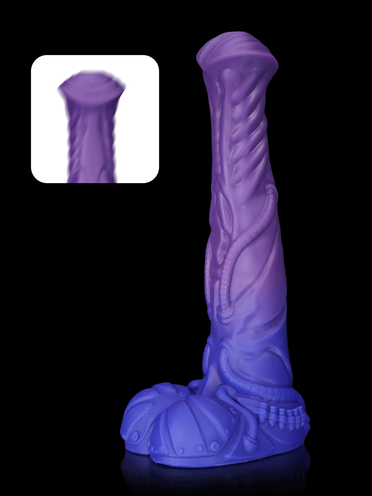 9 Inch Fantasy Horse Vibrating Dildo – High Temperature Color Change