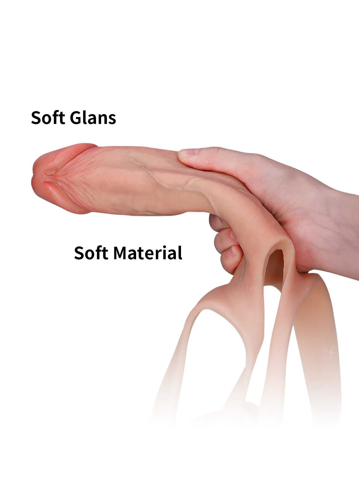 Blade 8.3 Inch Wearable Hollow Strap-On Dildo ED Cock Sleeve