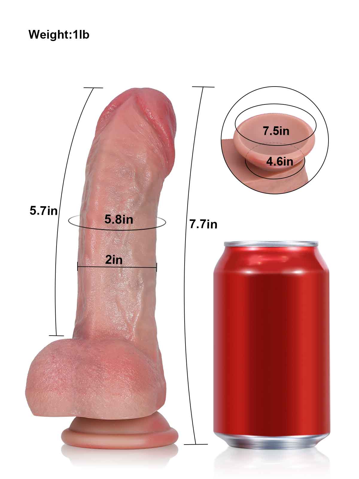 Brock 7.7 Inch Realistic Dildo