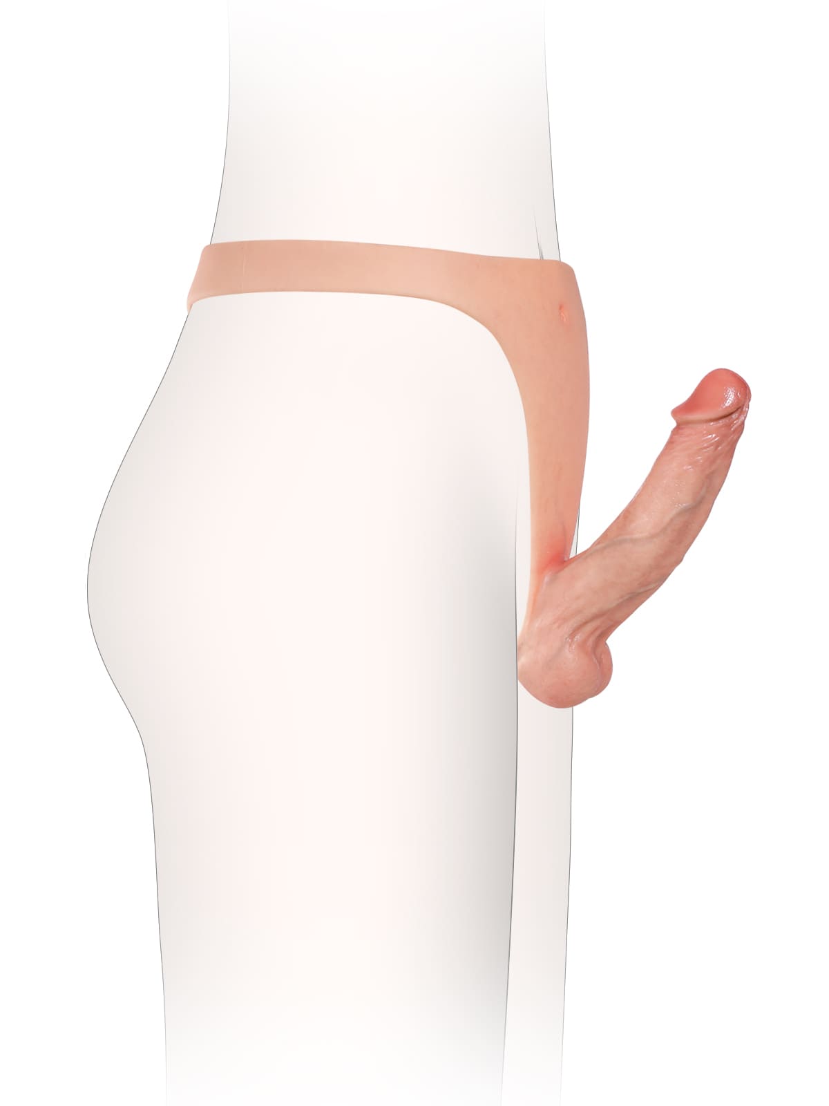 Caleb - Realistic Strap On With 6.3 Inch Dual Density Dildo
