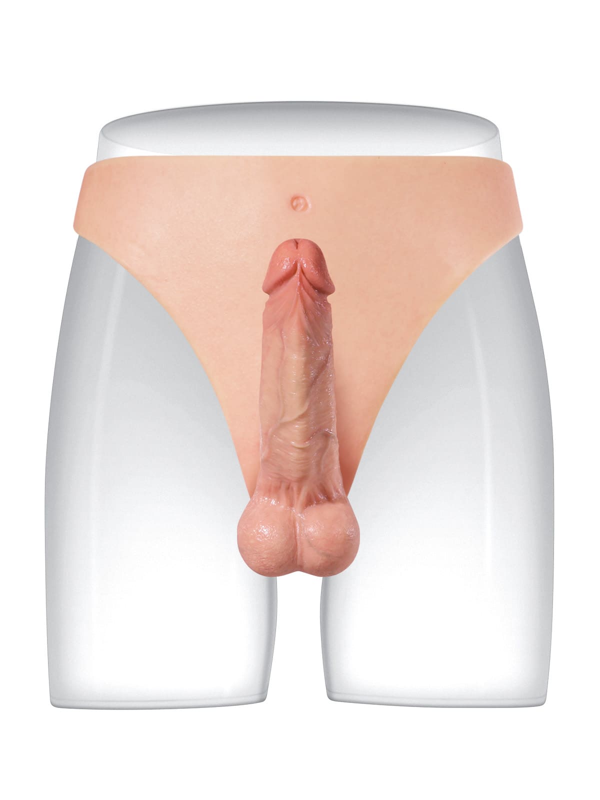 Cash - Realistic Strap On With 6 Inch Dual Density Dildo