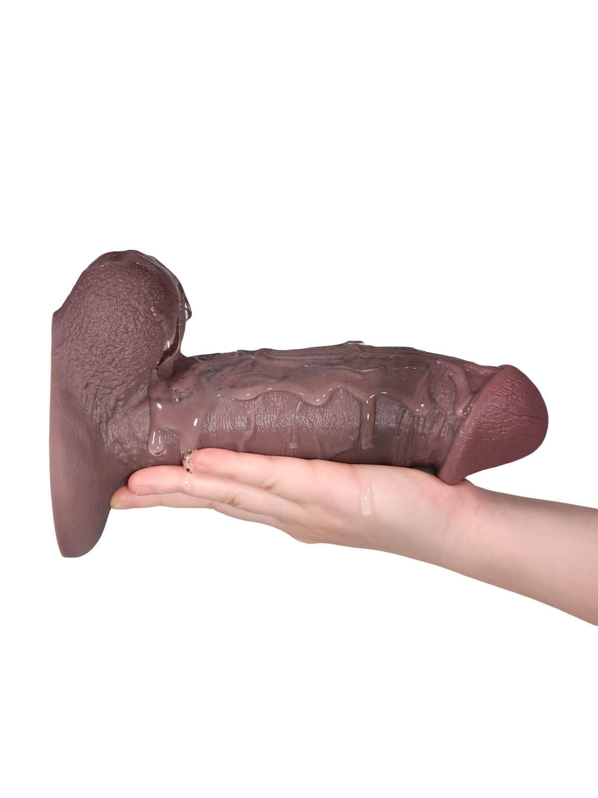 Diego 9 Inch Brown Real Life Sliding Skin Realistic Dildo