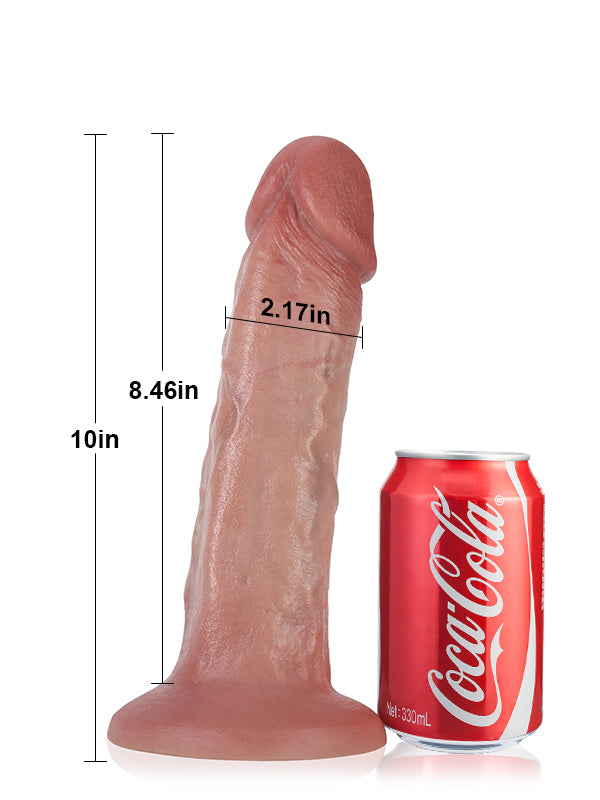 ERIC 10 Inch Most Realistic Penis Dildo Huge Suction Cup Dildo