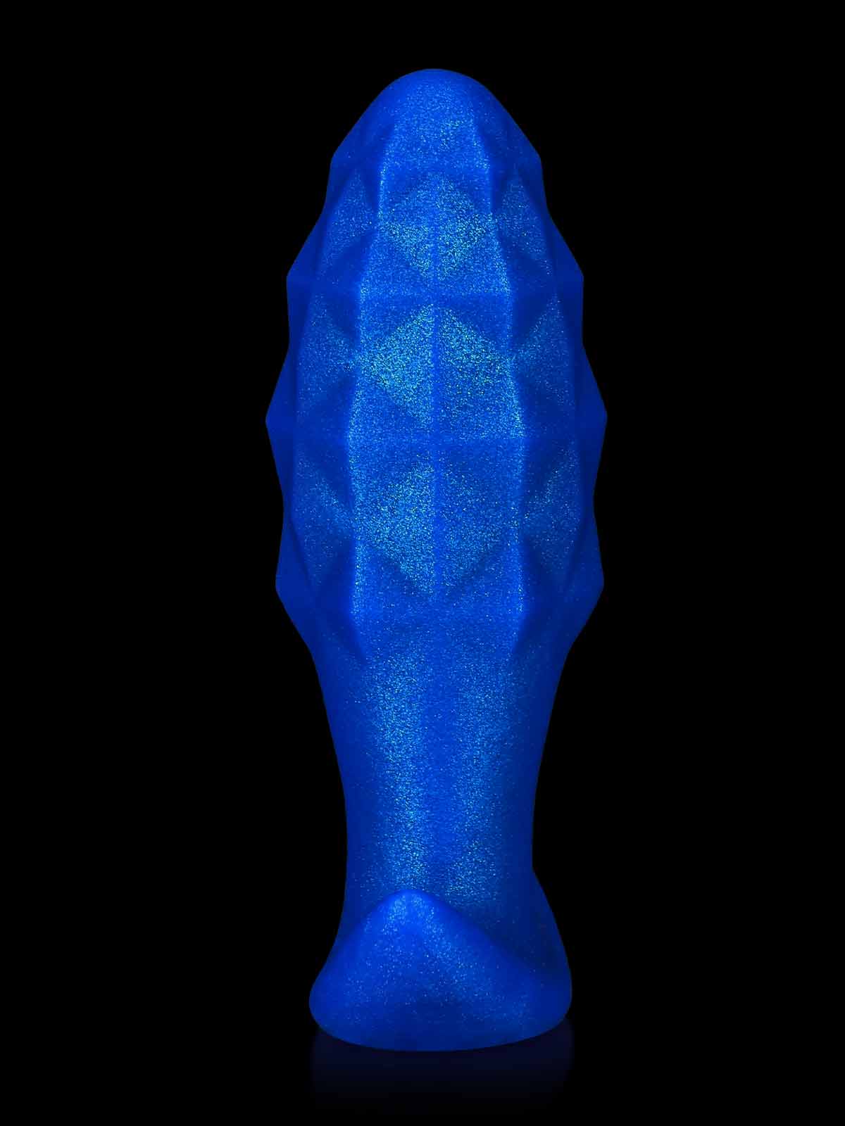 Hawk 4.5 Inch Blue Fantasy Vibrating Anal Plug