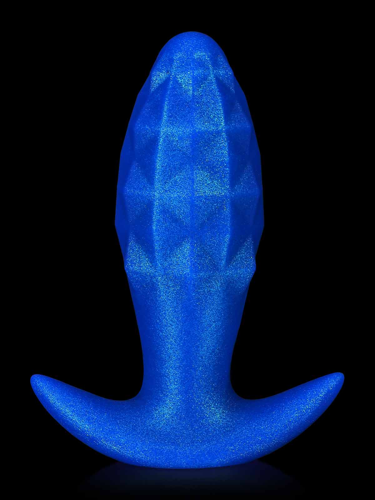 Hawk 4.5 Inch Blue Fantasy Vibrating Anal Plug