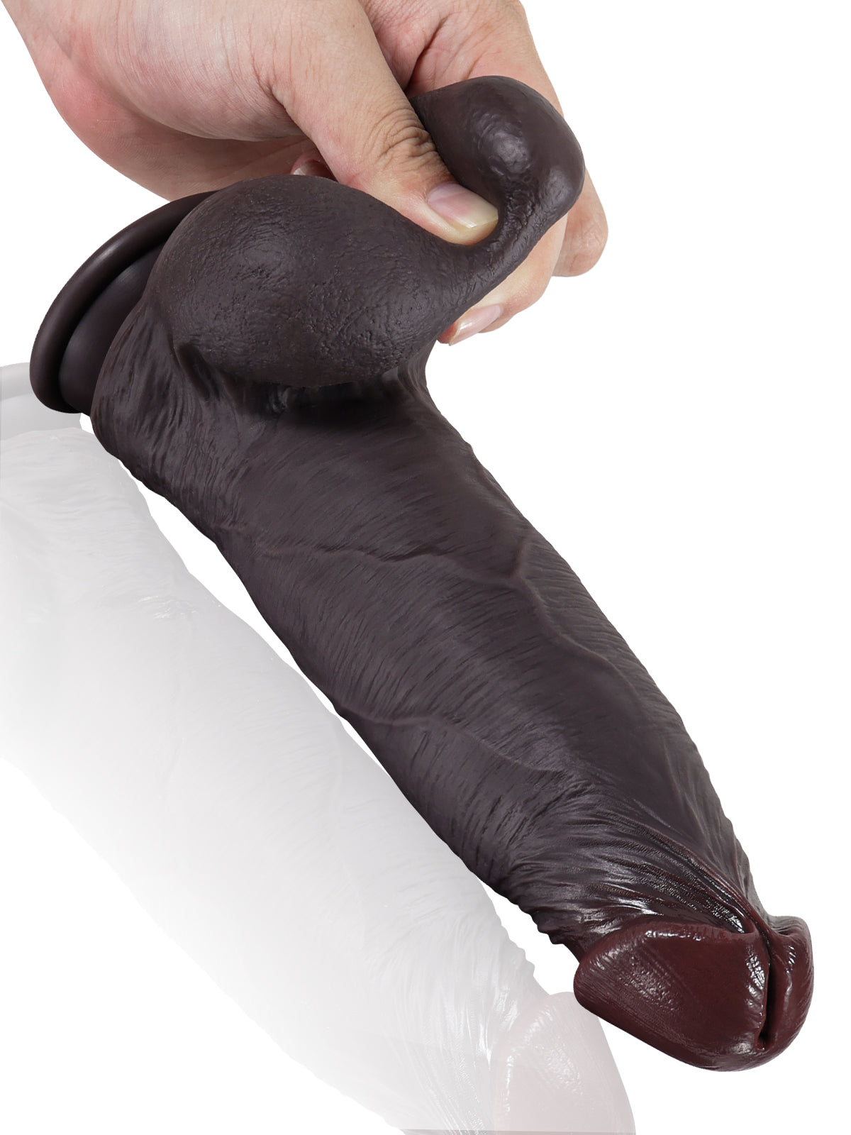 Jake 9.3" Ultra-Realistic Sliding Skin Silicone Dildo with Realistic Balls