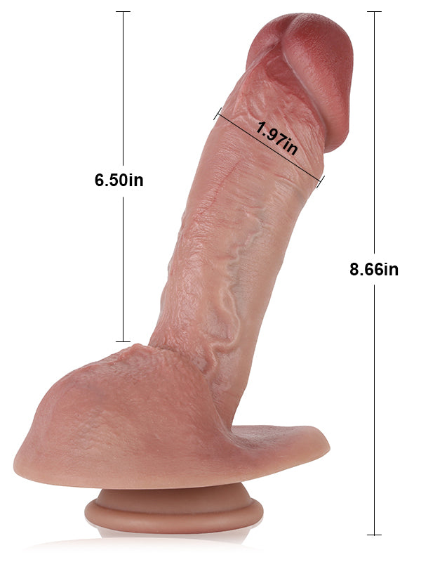 Jason 8.6 Inch Real Feeling Dildo Large Glans Penis