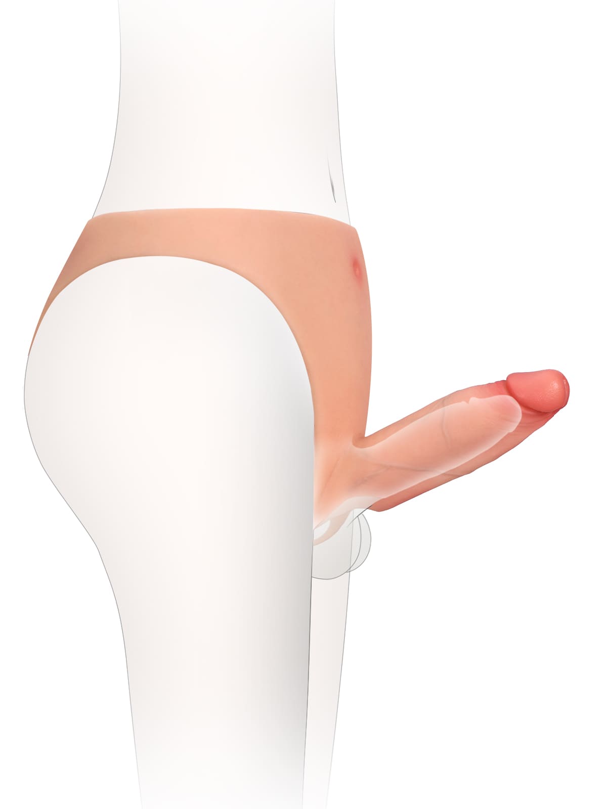 Knox 6 Inch Wearable Hollow Strap-On Dildo ED Cock Sleeve