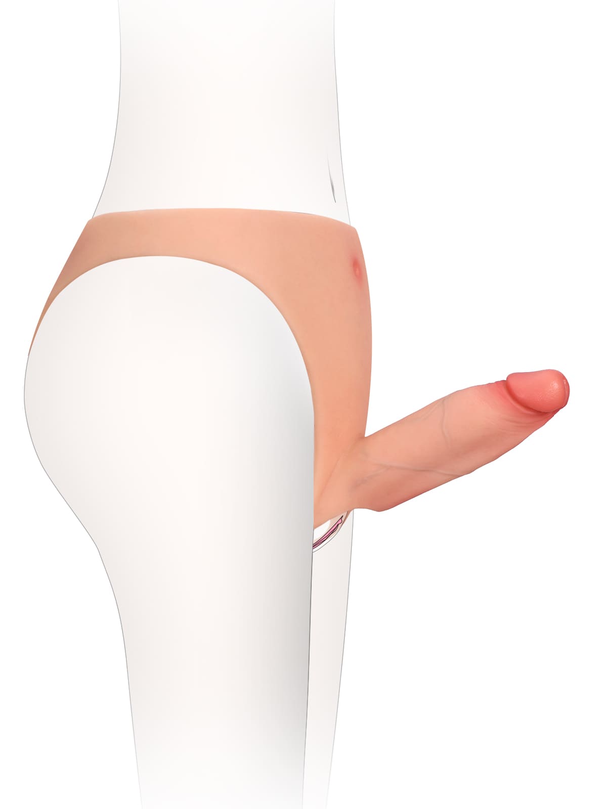 Knox 6 Inch Wearable Hollow Strap-On Dildo ED Cock Sleeve
