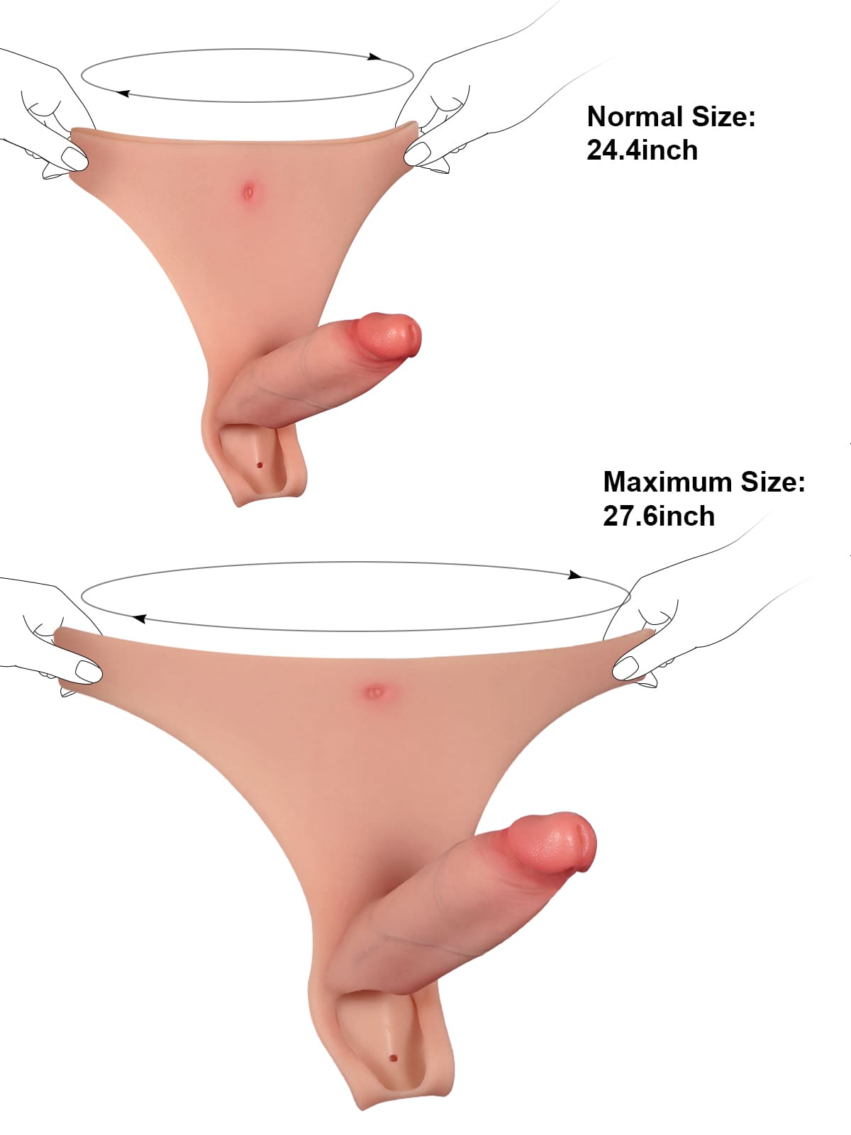 Knox 6 Inch Wearable Hollow Strap-On Dildo ED Cock Sleeve