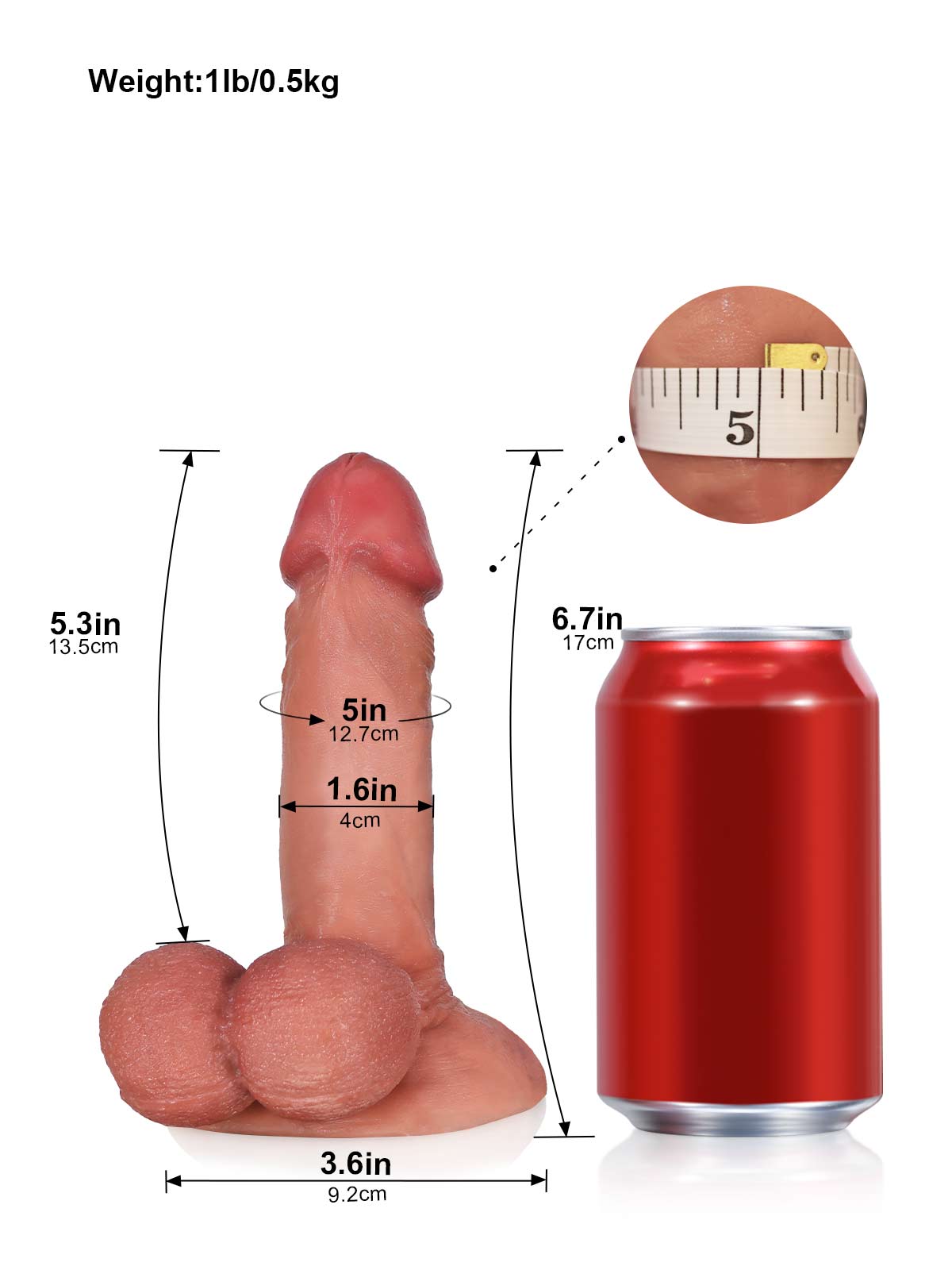 Leo 6.7 Inch Small Realistic Dildo With Ball