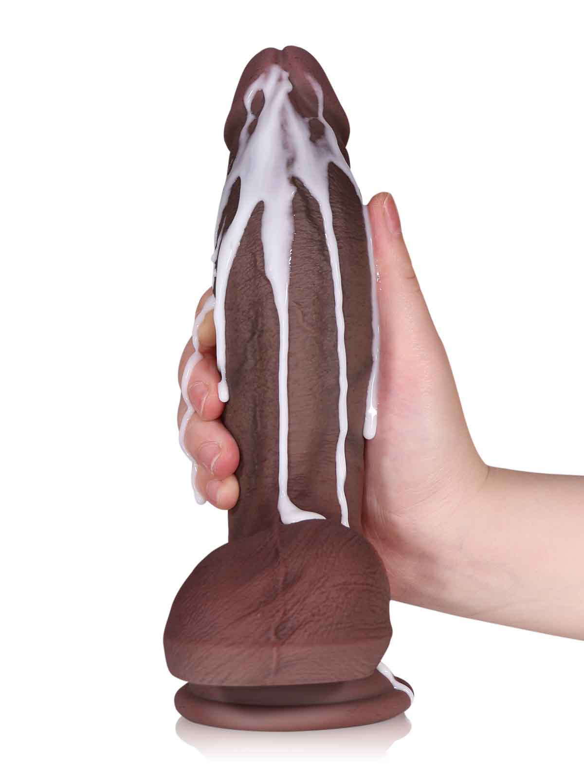 Leon 8.7 Black Thick Realistic Dildo