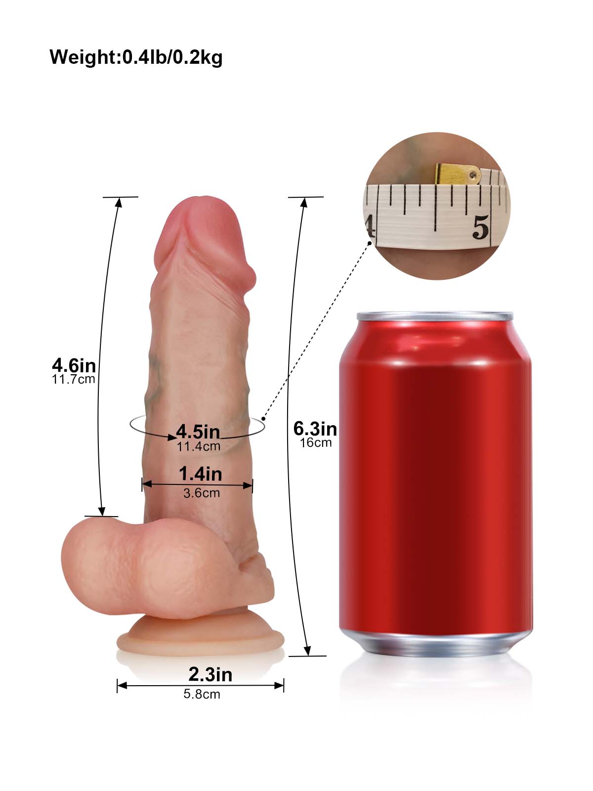 Liam 6.3 Inch Cheap Small Realistic Dildo Best For Beginner