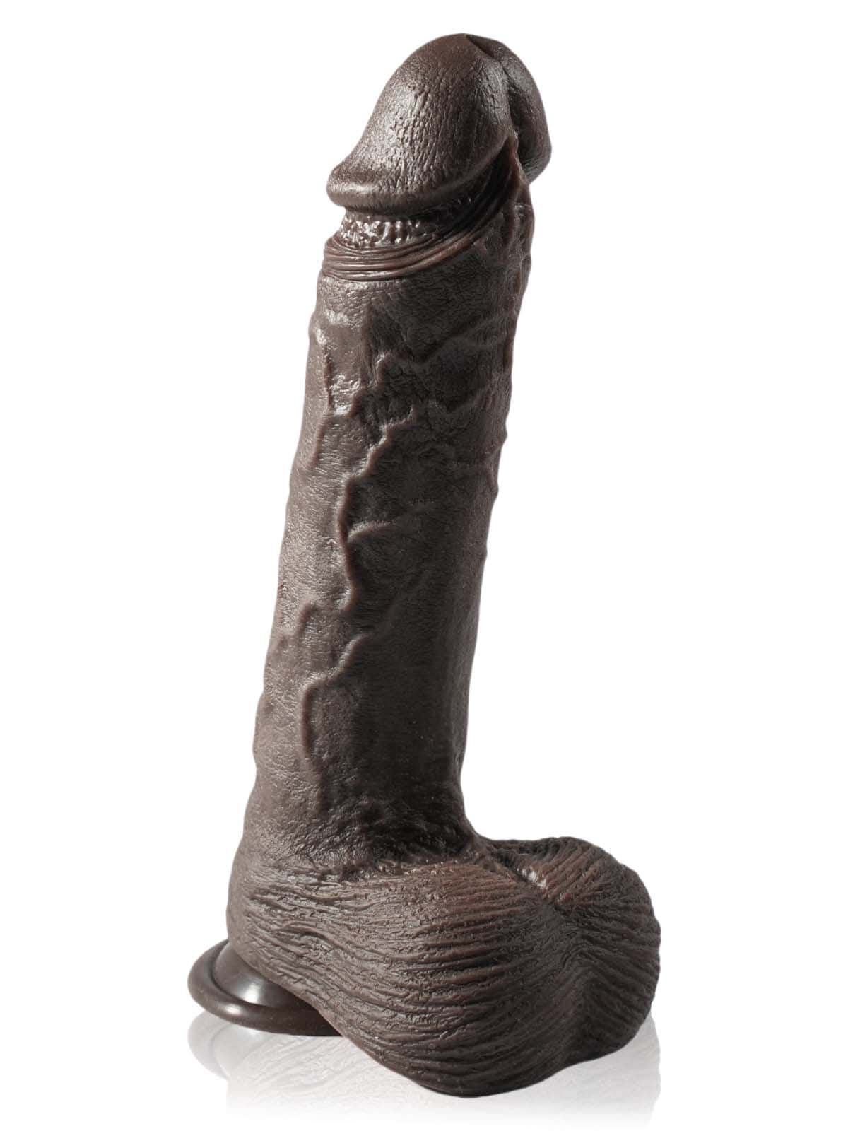 Logan 10 Inch Black Thrusting Dildo